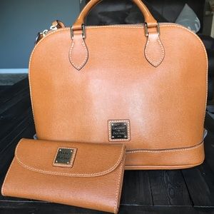 Dooney and Bourke Brown Leather Handbag and Wallet